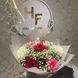 Tri-Color Romance Rose Bouquet