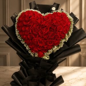 Royal Heart Red Rose Bouquet