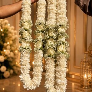 Royal Ivory Rose & Chrysanthemum Haar