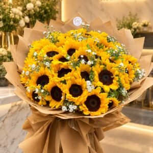 Radiant Golden Sunflower Grand Bouquet